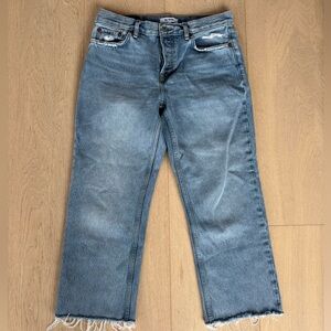 RE/DONE Easy Straight Crop Jeans